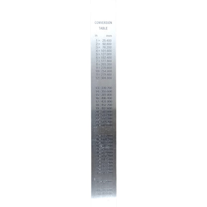 C-Mart 1 Meter Metal Ruler Stainless Steel 100cm or 40 Inches D0019-1000 Electx Electrical Supply