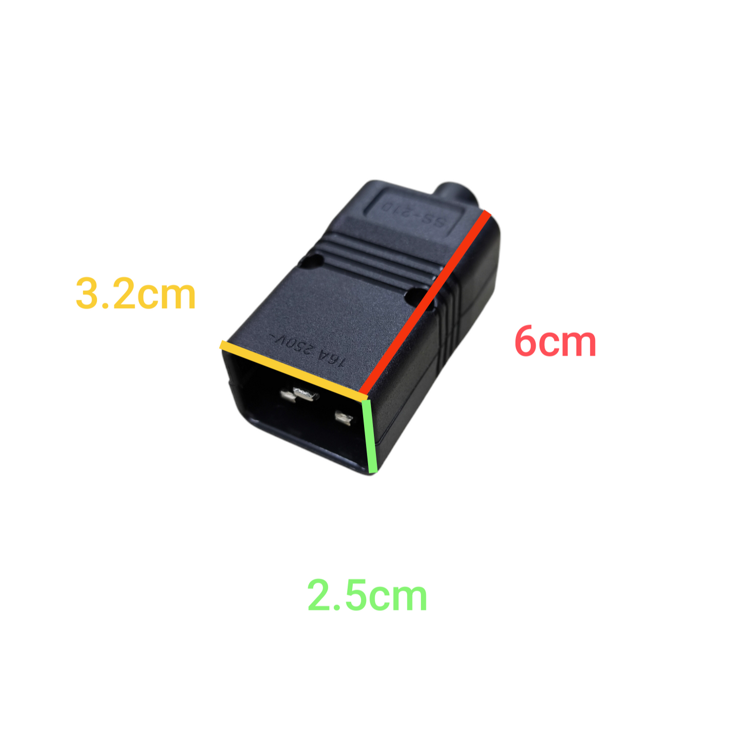 C20 IEC Cord Connector Male 16A 220V Power Computer Connector IEC Electx Electrical Supply 1