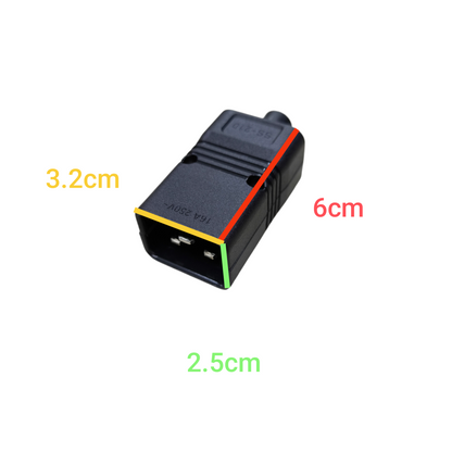 C20 IEC Cord Connector Male 16A 220V Power Computer Connector IEC Electx Electrical Supply 1