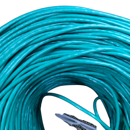 CAT5e UTP LAN Cable 300 Meters, CAT5, Internet Cable, Data Cable, Ethernet Cable 1 Roll (300 meters per roll 8 solid wire 24AWG) 4 Pairs Green