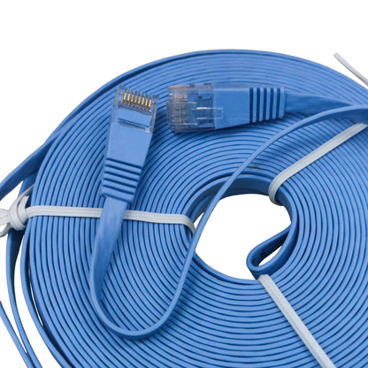 CAT6 UTP Patch Cords 15 Meters Ethernet Cable, LAN Cable, Flat Type Cable, CAT 6 Patch Cables