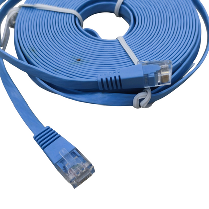CAT6 UTP Patch Cords 10 Meters Ethernet Cable, LAN Cable, Flat Type Cable