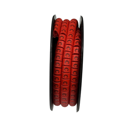 Grippes (C) Cable Marker Red 5.0mm to 7.2mm 350pcs