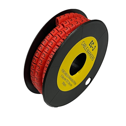 Grippes (C) Cable Marker Red 5.0mm to 7.2mm 350pcs
