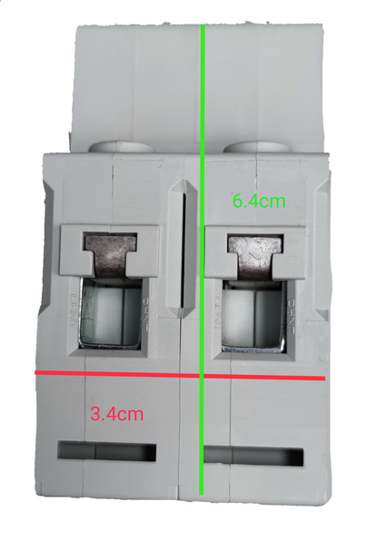 CHINT 25A 2 pole miniature circuit breaker with compact design for circuit protection