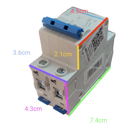 CHINT_32A_2Pole_Miniature_Circuit_Breaker_4.5_KAIC_220V_DIN_Rail_Type_MCB_-_EB2PC324.5KA_Electx_Electrical_Supply
