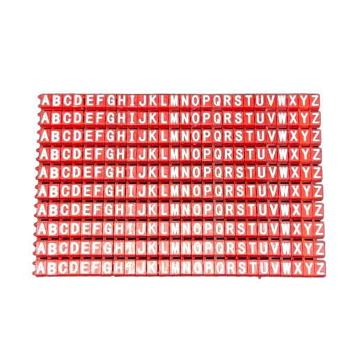 Cable Marker Clip On Type A-Z 2.0-3.2mm Red 260PC