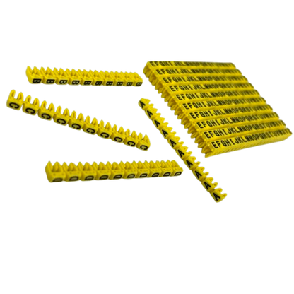 Cable Marker Clip On Type A-Z 3.0-4.0mm Yellow 260PC