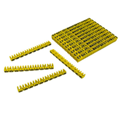 Cable Marker Clip On Type A-Z 3.0-4.0mm Yellow 260PC