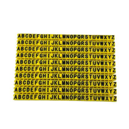 Cable Marker Clip On Type A-Z 3.0-4.0mm Yellow 260PC