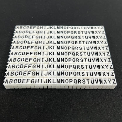 Cable Marker Clip On Type A-Z 4.0-5.5mm White 260PC