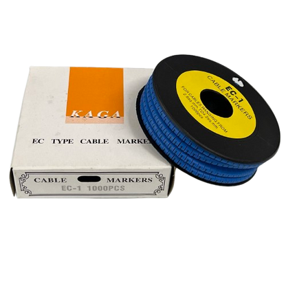 Cable (L) Marker 2.6mm to 4.2mm 1000pcs Blue EC-1B