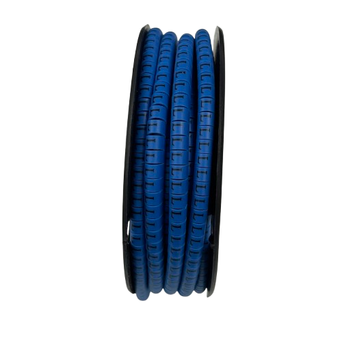 Cable (L) Marker 2.6mm to 4.2mm 1000pcs Blue EC-1B