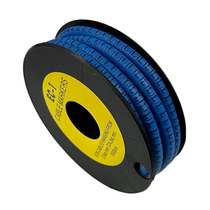 Cable (L) Marker 2.6mm to 4.2mm 1000pcs Blue EC-1B