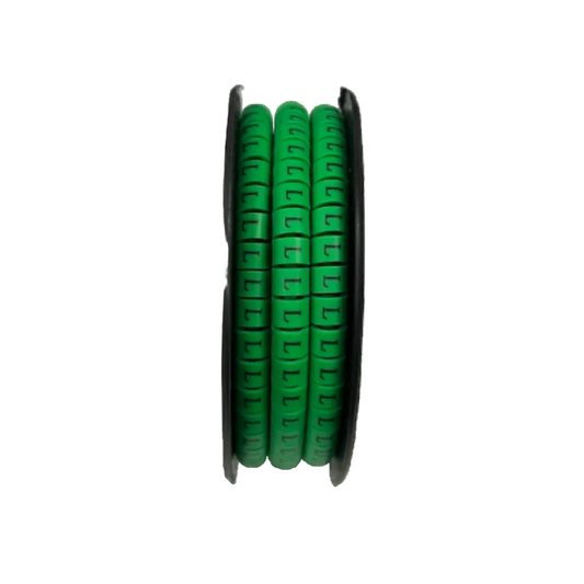 Cable (L) Marker 5.0mm to 7.2mm EC-3G 350pcs Green  Wire Tagging