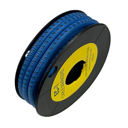 Cable (N) Marker 2.6mm to 4.2mm 1000pcs Blue EC-1B