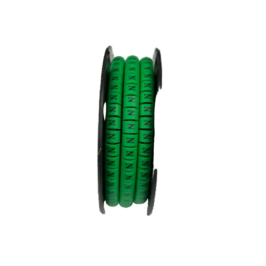 Cable (N) Marker 5.0mm to 7.2mm EC-3G 350pcs Green  Wire Tagging