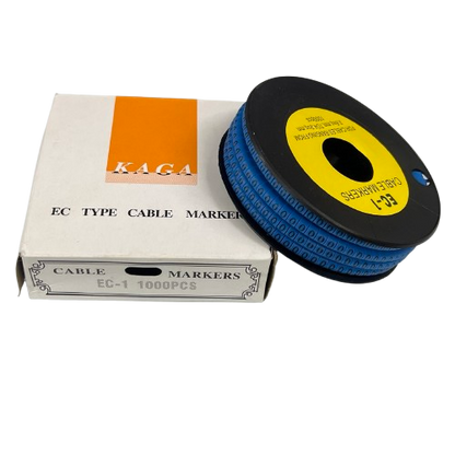 Cable (O) Marker 2.6mm to 4.2mm 1000pcs Blue EC-1B