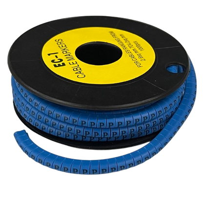 Cable (P) Marker 2.6mm to 4.2mm 1000pcs Blue EC-1B