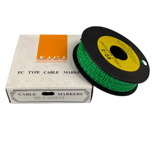 Cable (P) Marker 5.0mm to 7.2mm EC-3G 350pcs Green