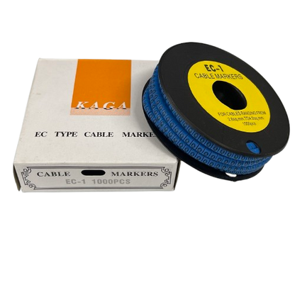 Cable (Q) Marker 2.6mm to 4.2mm 1000pcs Blue EC-1B