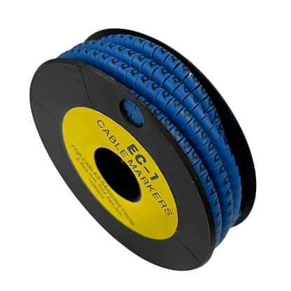 Cable (Q) Marker 2.6mm to 4.2mm 1000pcs Blue EC-1B