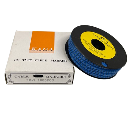Cable (R) Marker 2.6mm to 4.2mm 1000pcs Blue EC-1B