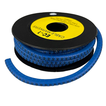 Cable (R) Marker 2.6mm to 4.2mm 1000pcs Blue EC-1B