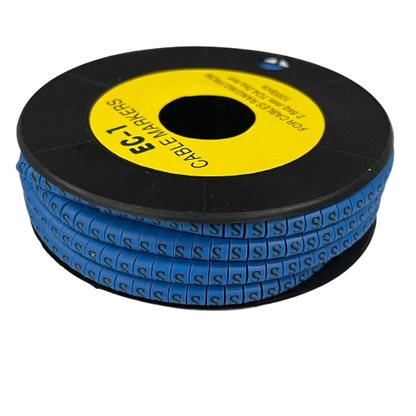 Cable (S) Marker 2.6mm to 4.2mm 1000pcs Blue EC-1B