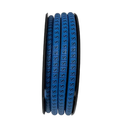 Cable (S) Marker 2.6mm to 4.2mm 1000pcs Blue EC-1B