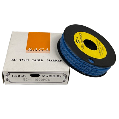 Cable (U) Marker 2.6mm to 4.2mm 1000pcs Blue EC-1B