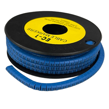 Cable (U) Marker 2.6mm to 4.2mm 1000pcs Blue EC-1B