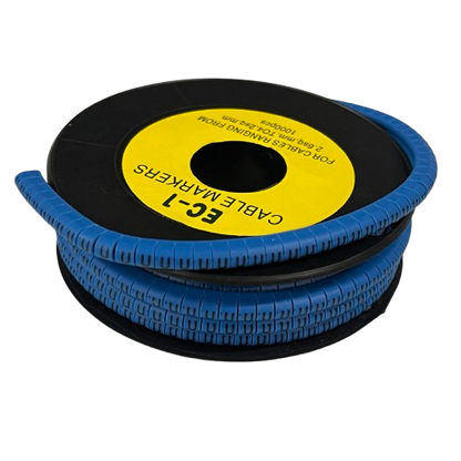 Cable (U) Marker 2.6mm to 4.2mm 1000pcs Blue EC-1B