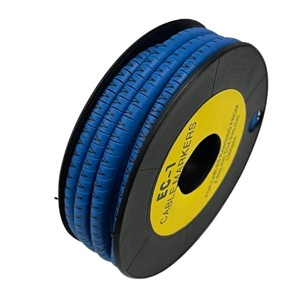 Cable (V) Marker 2.6mm to 4.2mm 1000pcs Blue EC-1B