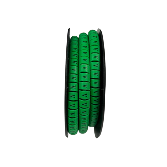 Cable (V) Marker 5.0mm to 7.2mm EC-3G 350pcs Green  Wire Tagging