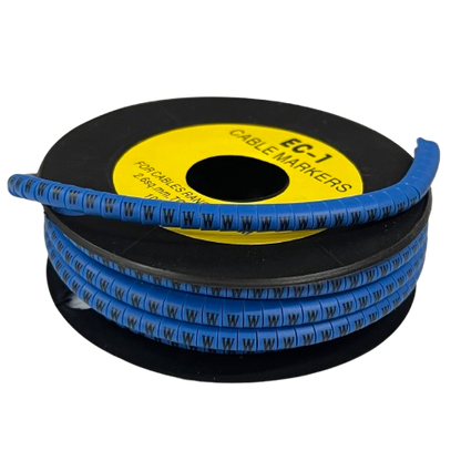Cable (W) Marker 2.6mm to 4.2mm 1000pcs Blue EC-1B