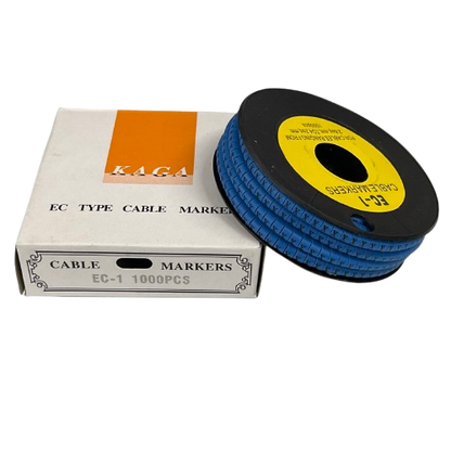 Cable (X) Marker 2.6mm to 4.2mm 1000pcs Blue EC-1B