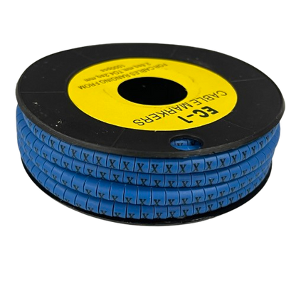 Cable (X) Marker 2.6mm to 4.2mm 1000pcs Blue EC-1B