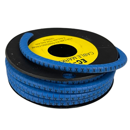 Cable (X) Marker 2.6mm to 4.2mm 1000pcs Blue EC-1B