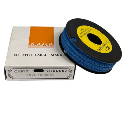 Cable (Y) Marker 2.6mm to 4.2mm 1000pcs Blue EC-1B