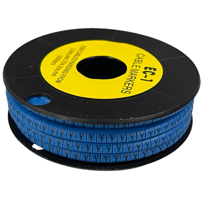 Cable (Y) Marker 2.6mm to 4.2mm 1000pcs Blue EC-1B