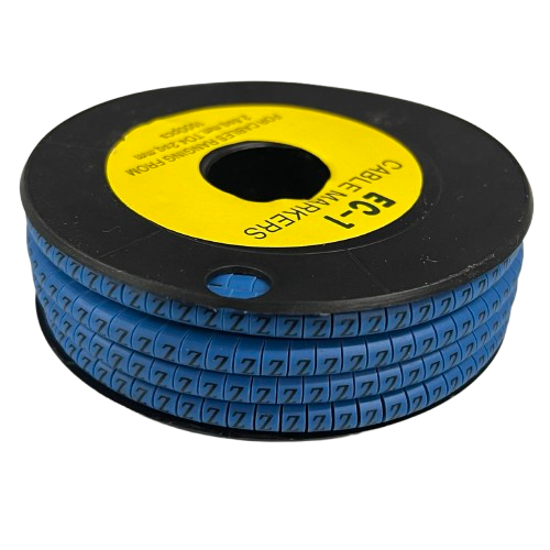 Cable (Z) Marker 2.6mm to 4.2mm 1000pcs Blue EC-1B