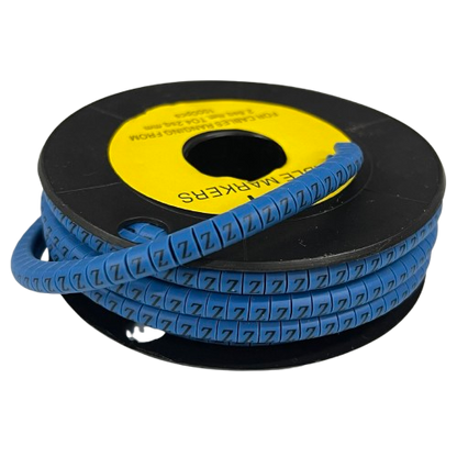Cable (Z) Marker 2.6mm to 4.2mm 1000pcs Blue EC-1B