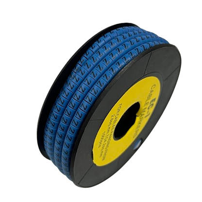 Cable (Z) Marker 2.6mm to 4.2mm 1000pcs Blue EC-1B