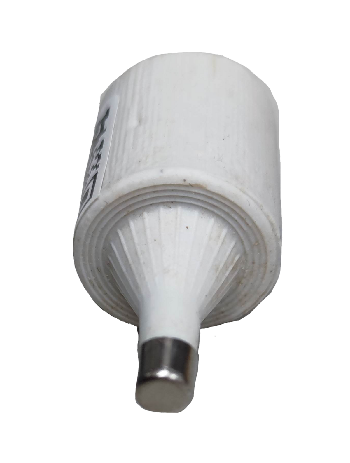 Ceramic Fuse 2A 500V E27 Socket electrical component white with metal tip for circuitry