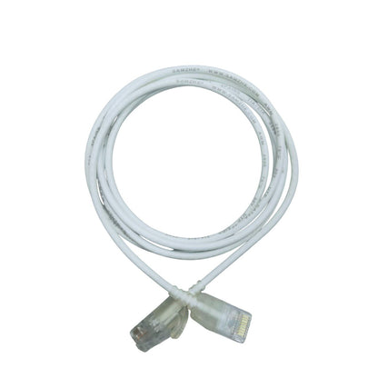China Cat 6a UTP Patch Cord Cable 4 Pairs White 0.5 Meter