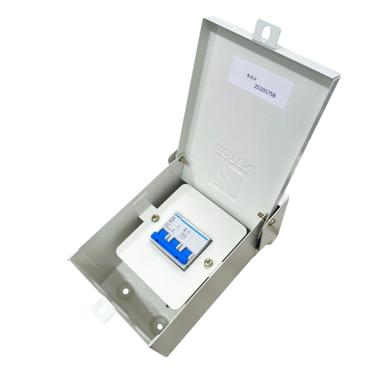 Chint 10A 3Pole 4.5KAIC 220V Miniature Circuit Breaker with Nema 3R enclosure K63N NEMA3RE-2P/3P+EB3PC104.5KA