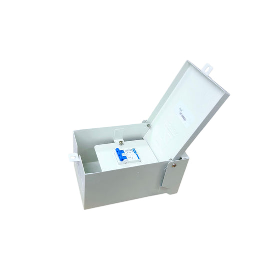 Chint 20A 2P 6KAIC 220V Miniature Circuit Breaker with Nema 3R Enclosure Outdoor NXB-63/C20 6KAIC