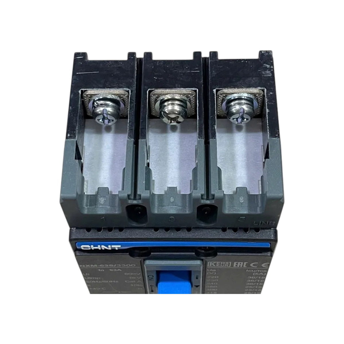 Chint 250A 3 Pole Industrial Circuit Breaker 3 Phase 250AF 50KAIC 220V 36kA 415V MCCB NXM-250S/3300/250A