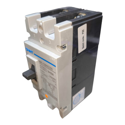 A DHT brand modular electrical circuit breaker, model MCB-LOTH-300, featuring a black main body, white plastic terminal housings, and a black switch handle, shown on a plain white background.